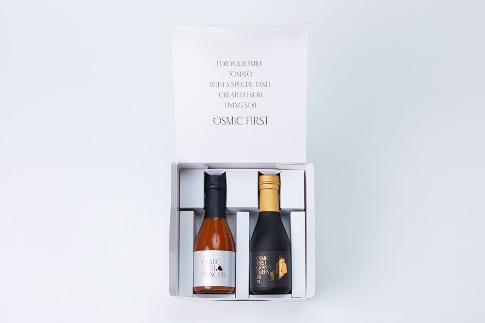 オスミックファースト OSMIC FIRST オスミックトマト 中元 ギフト フルーツトマトジュース180ml 2本セット（GRAND QUEEN・PRINCESS）