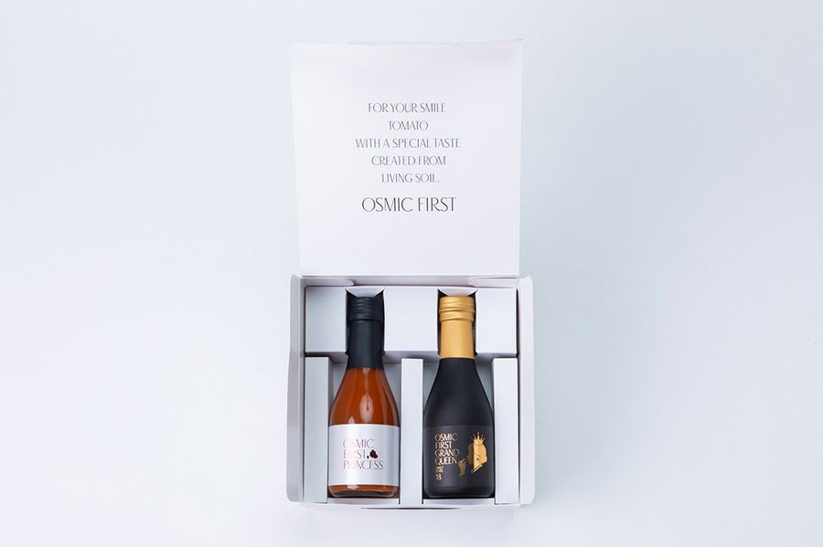 オスミックファースト OSMIC FIRST オスミックトマト 中元 ギフト フルーツトマトジュース180ml 2本セット（GRAND QUEEN・PRINCESS）